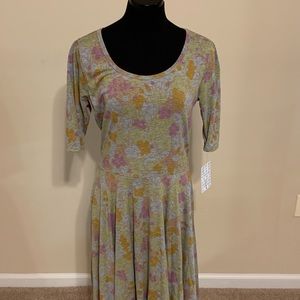 Large Floral Midi Dress